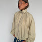 Drawstring Funnel Neck Jacket Soft Sand