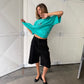 Front Pleated Jogger Shorts Black
