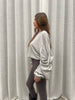 Oversized Twisted Longsleeve Sweater Grey