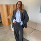 Oversized Multi Button Blazer Charcoal