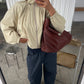 Drawstring Funnel Neck Jacket Soft Sand