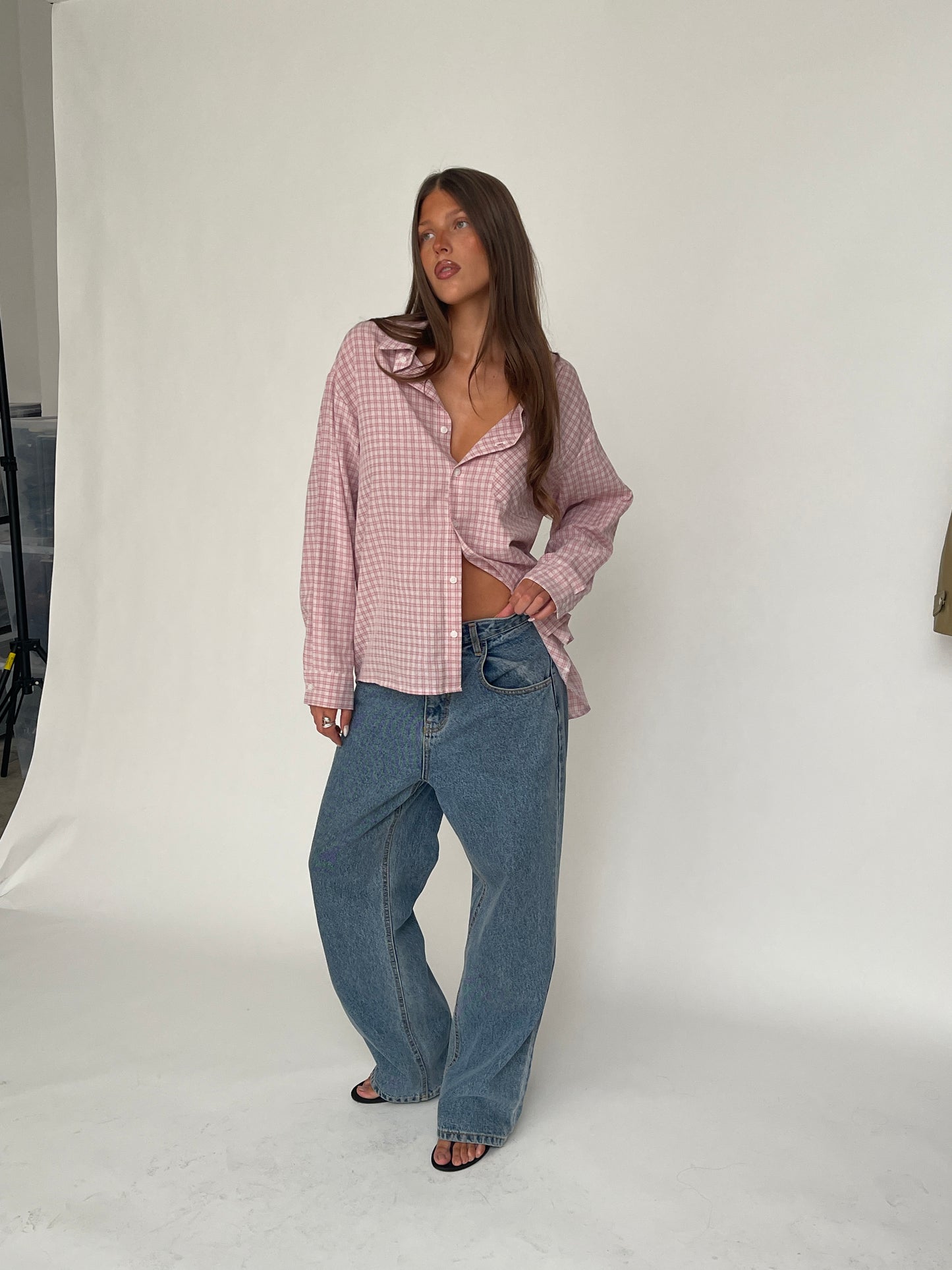 Classic Straight Leg Jeans Vintage Blue