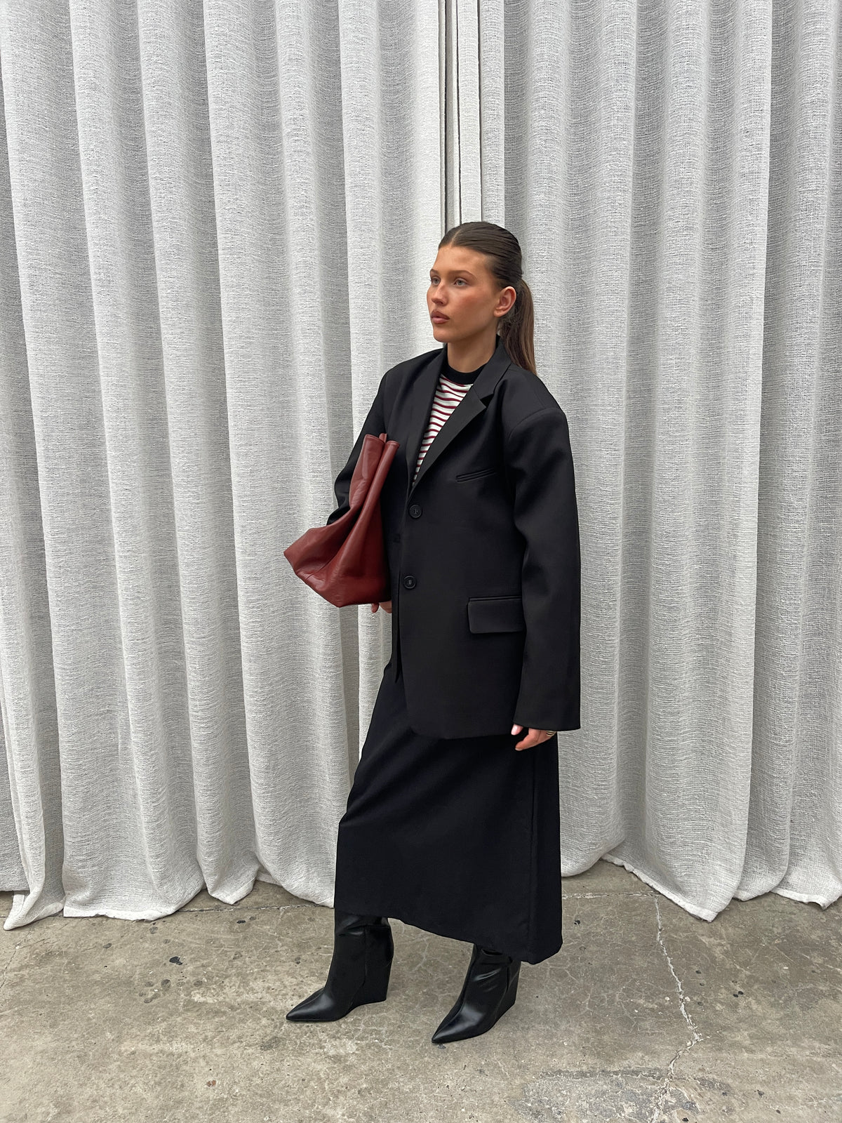 Oversized Classic Blazer Black