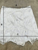 Mini Side Slit Lace Skirt White