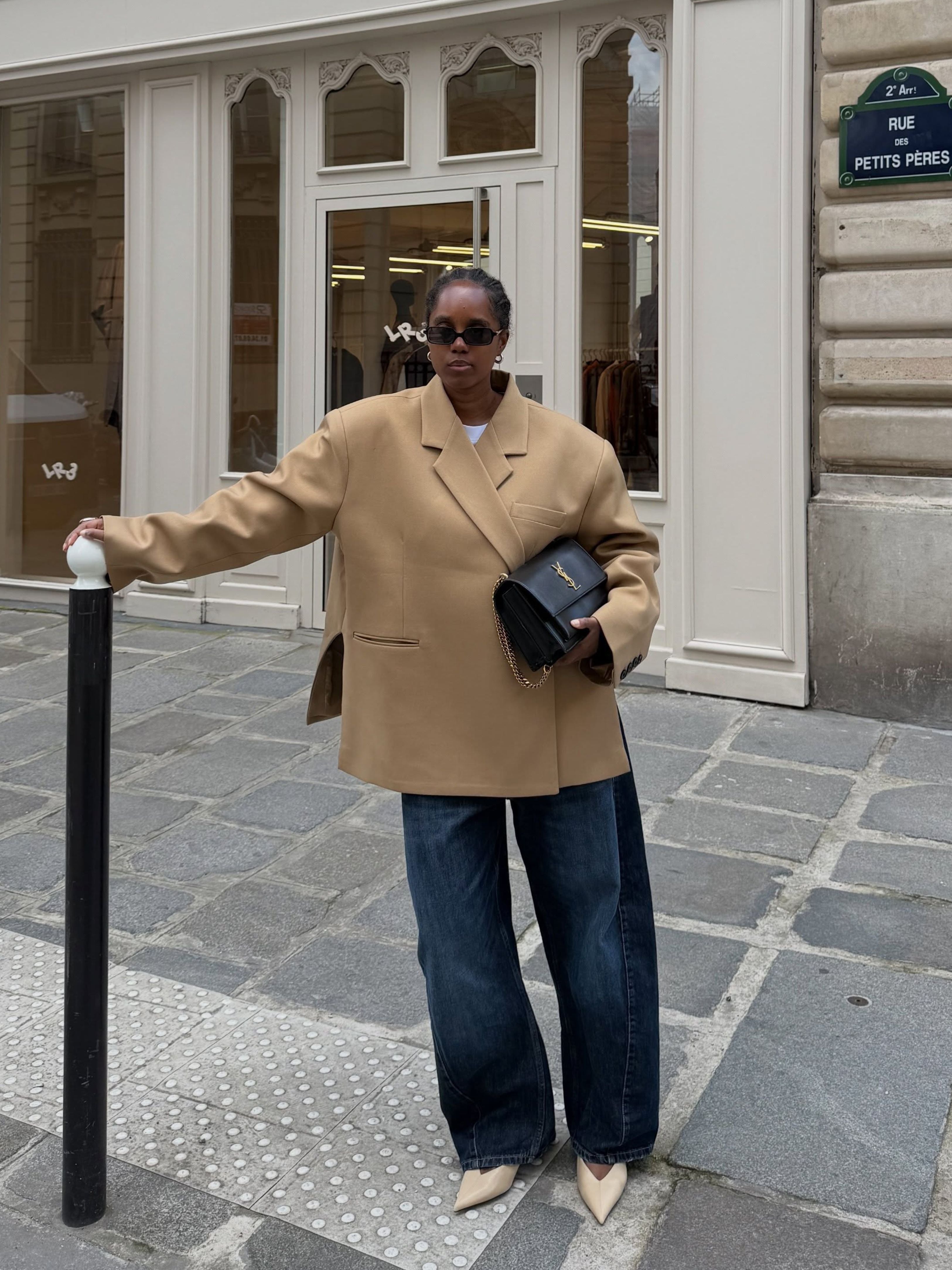 Oversized Side Slit Blazer Camel – The Room Antwerp