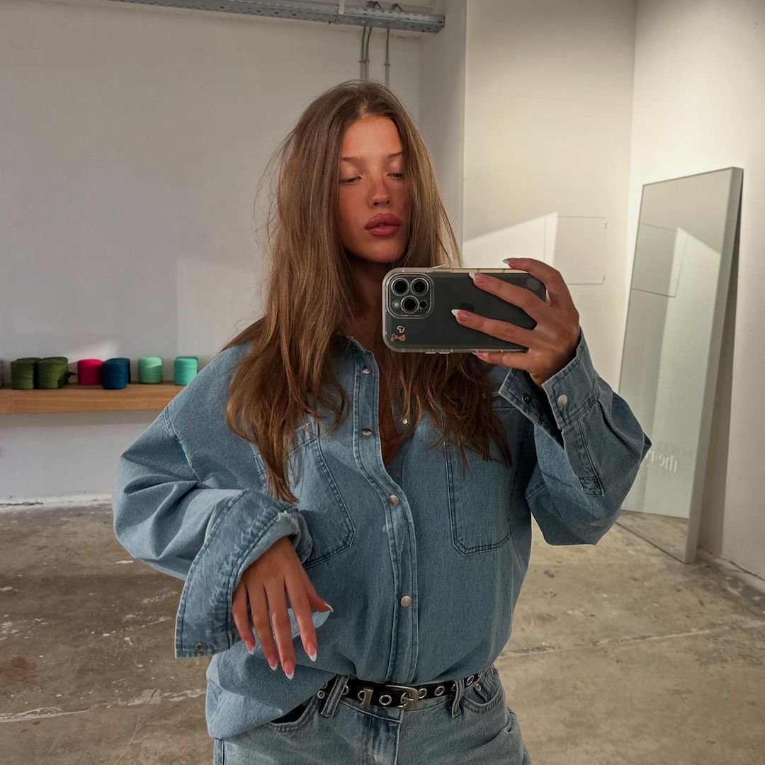 Oversized Denim Shirt