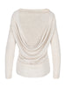 Draped Back Top Oatmeal