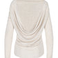 Draped Back Top Oatmeal