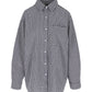 Oversized Checked Shirt Navy