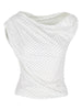 Twisted Draped Top Polka Dot
