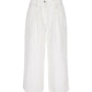 Wide Leg Pocket Detail Pants White