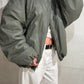 Oversized Bomber Oil Khaki