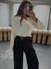 Side Buttoned Shirt Butter Cream
