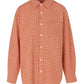 Oversized Checked Shirt Cherry Red