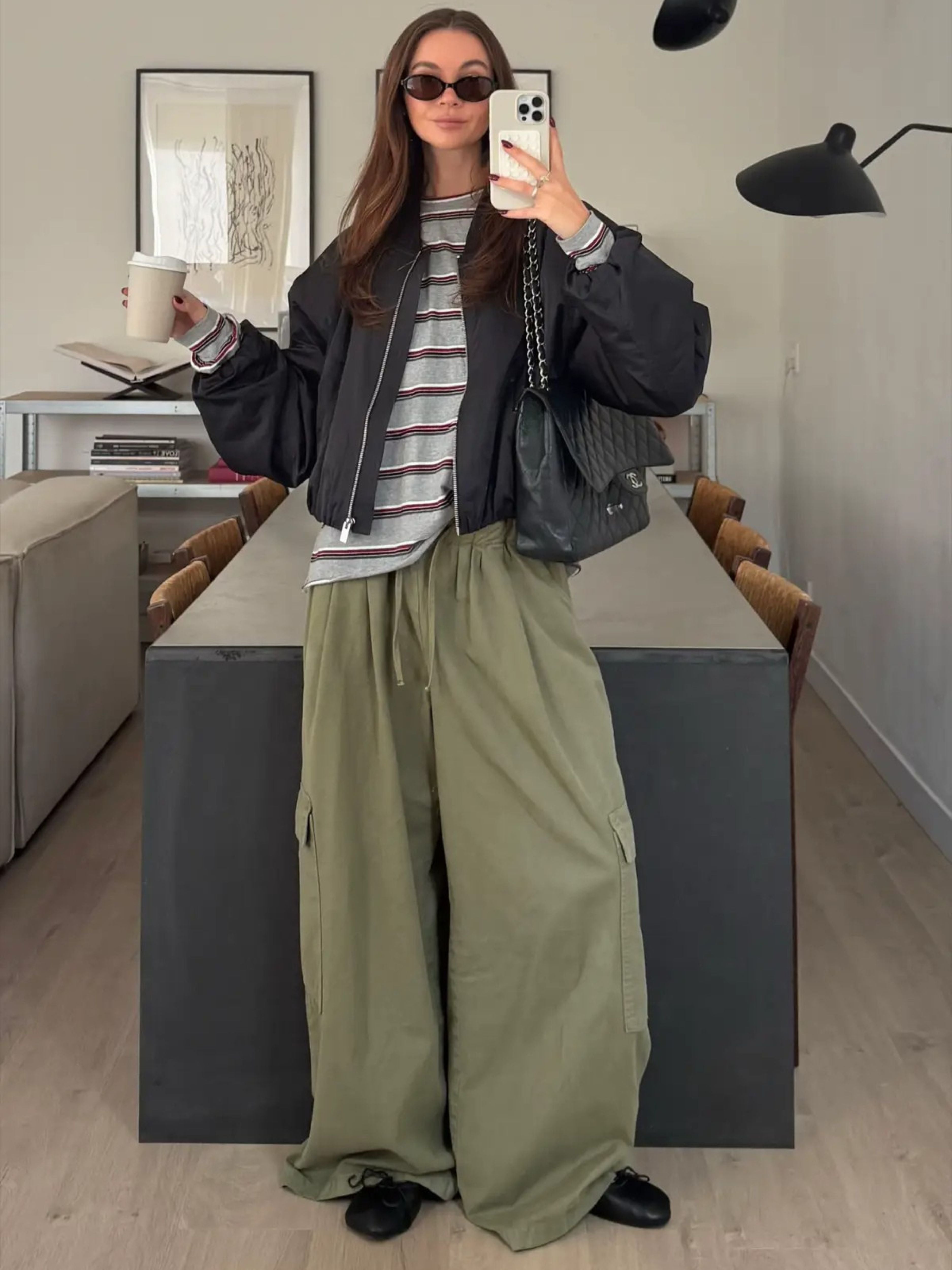 Oversized Striped Longsleeve Tee Heather Grey – The Room Antwerp