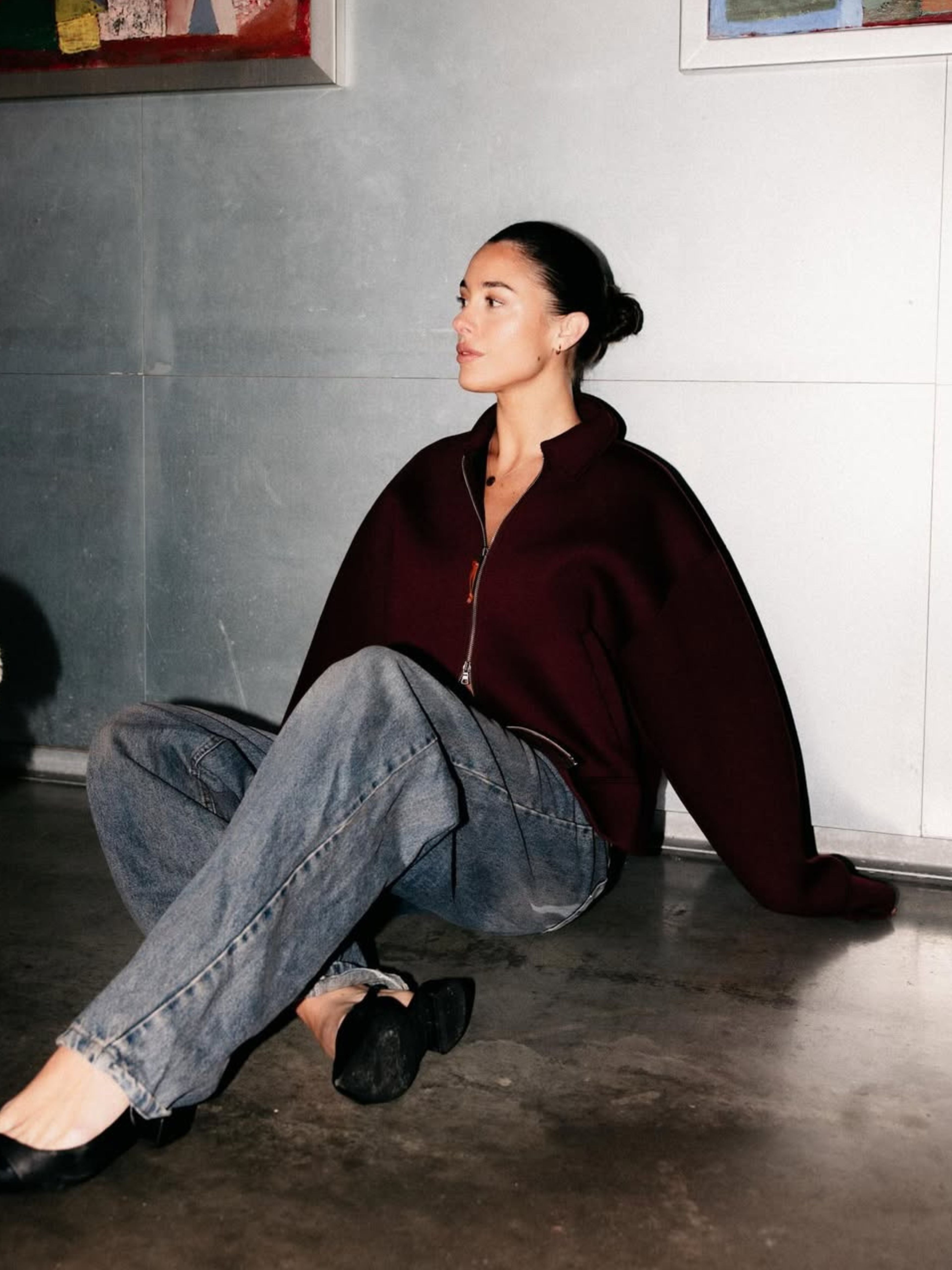 Zipper Vest Burgundy – The Room Antwerp