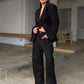 Baggy Wide Leg Pants Black