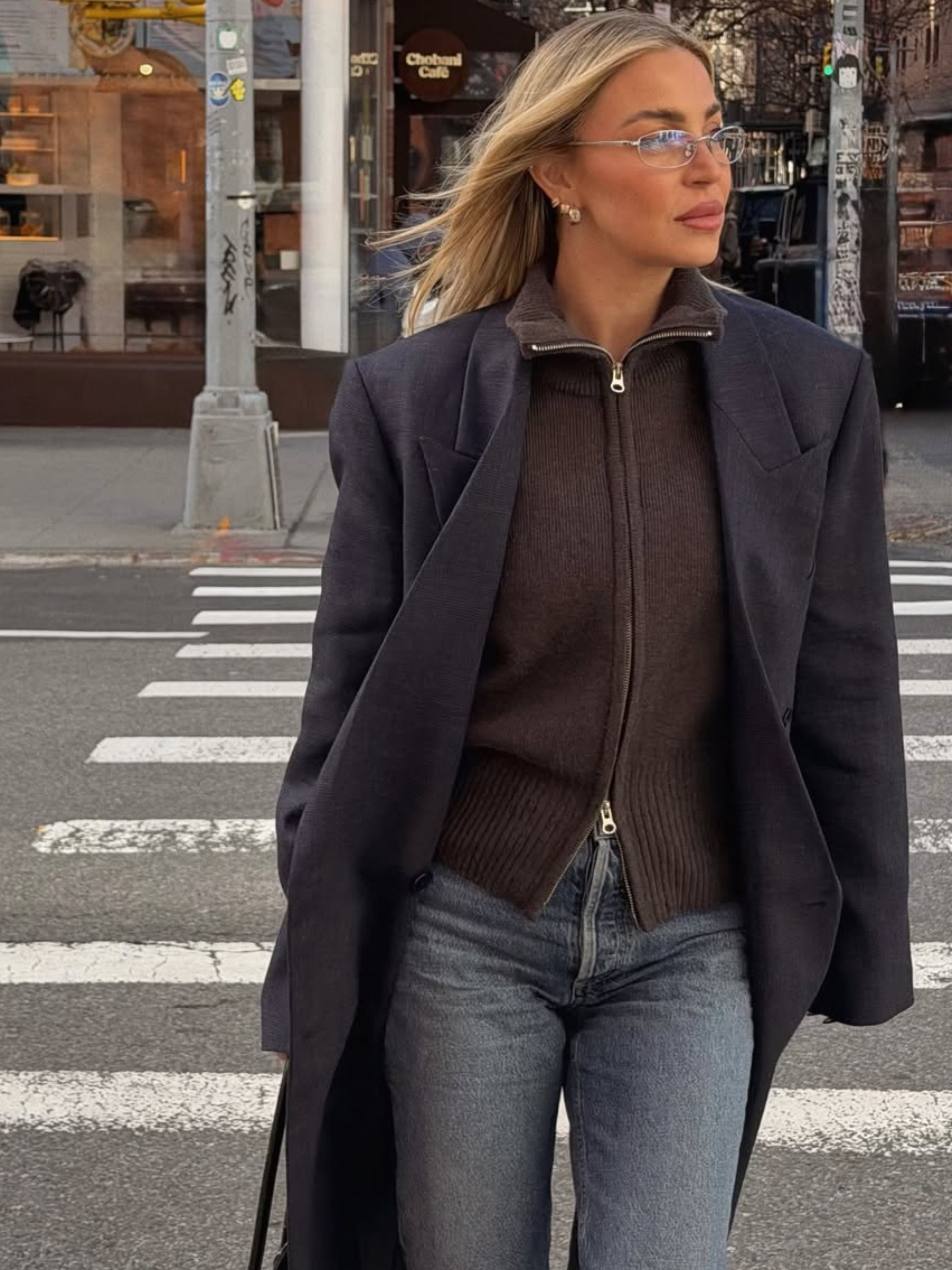 Two Way Zip Cardigan Grey – The Room Antwerp