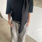 Short Sleeved Scarf Tee Black