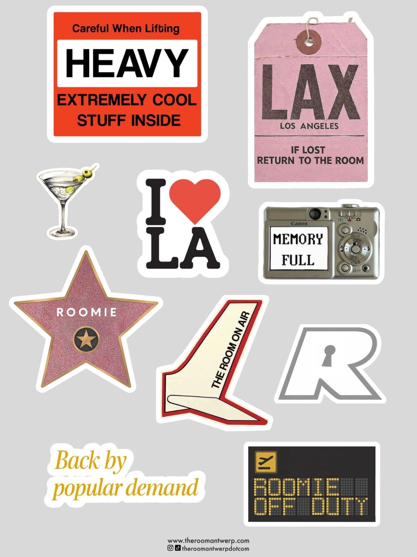 Travel To LA Sticker Sheet