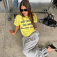 Not Leaving The Room Tee Yellow