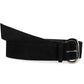 Wide Belt Black Suede