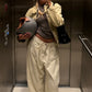 Baggy Wide Leg Corduroy Pants Cream