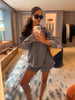Oversized Checked Shirt Navy