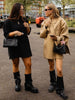 Oversized Side Slit Blazer Camel