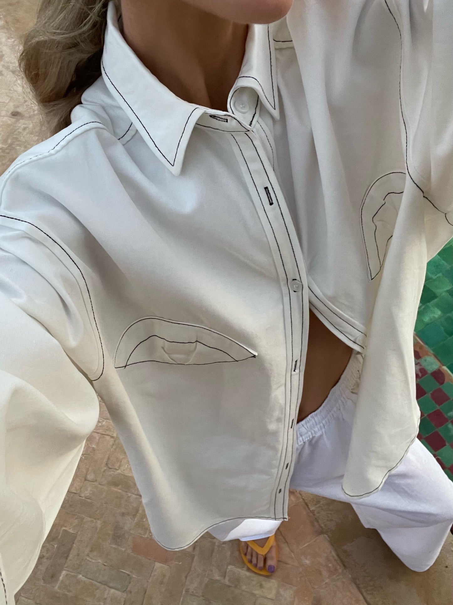 Mermaid Blouse Off White