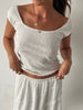 Cami Rose Top White