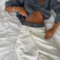 PRE-ORDER Criss Cross Jeans Off White