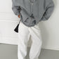 Double Layered Zipped Hooded Vest Grey