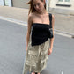 Front Pocket Cargo Balloon Skirt