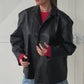 Shoulder Detail PU Jacket Black