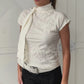 Scarf Structured Top Ivory