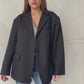 Oversized Classic Blazer Black