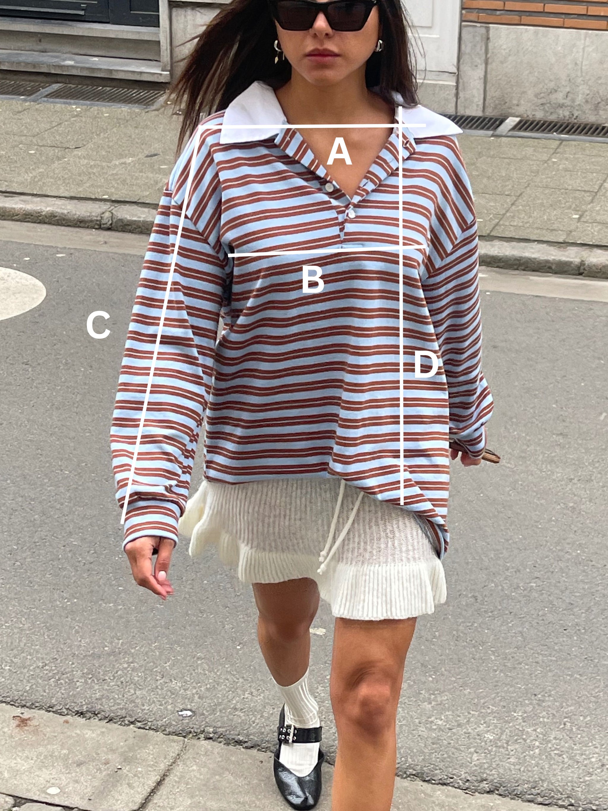 Polo Collar Contrast Dress