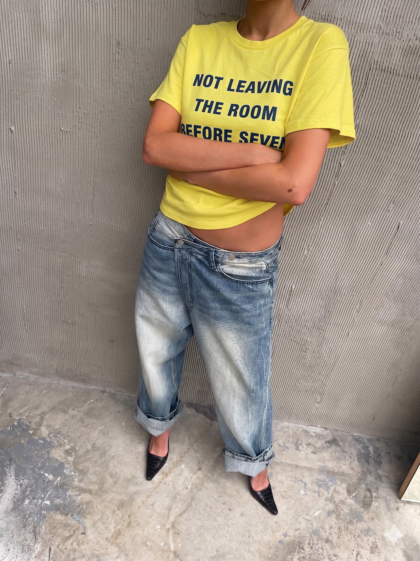 Not Leaving The Room Tee Yellow