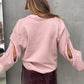 Cut Out Arms Sweater Dusky Pink