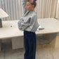 Flared Midwaist Jeans Dark Blue