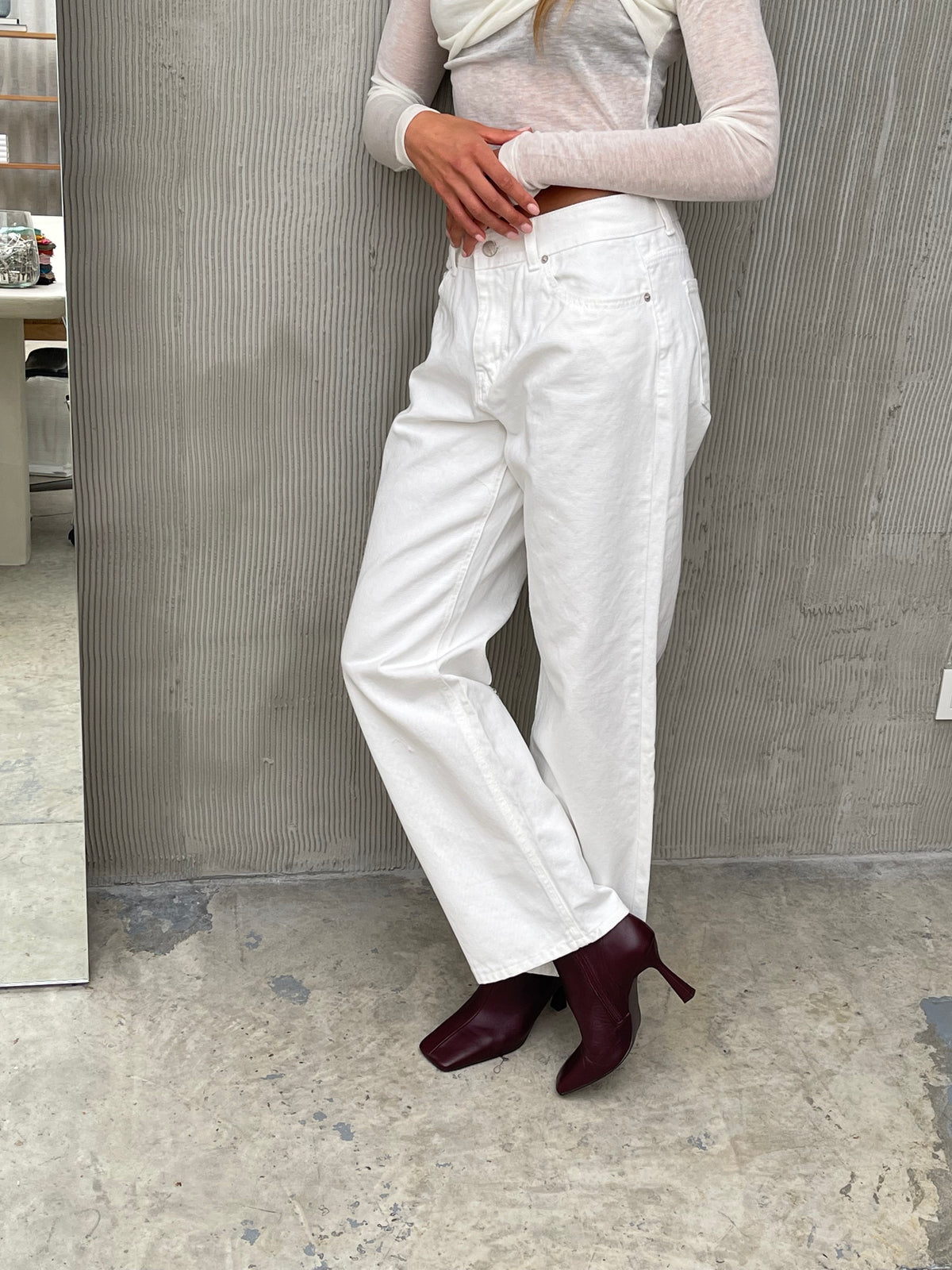 Bobbie Jeans Weiß