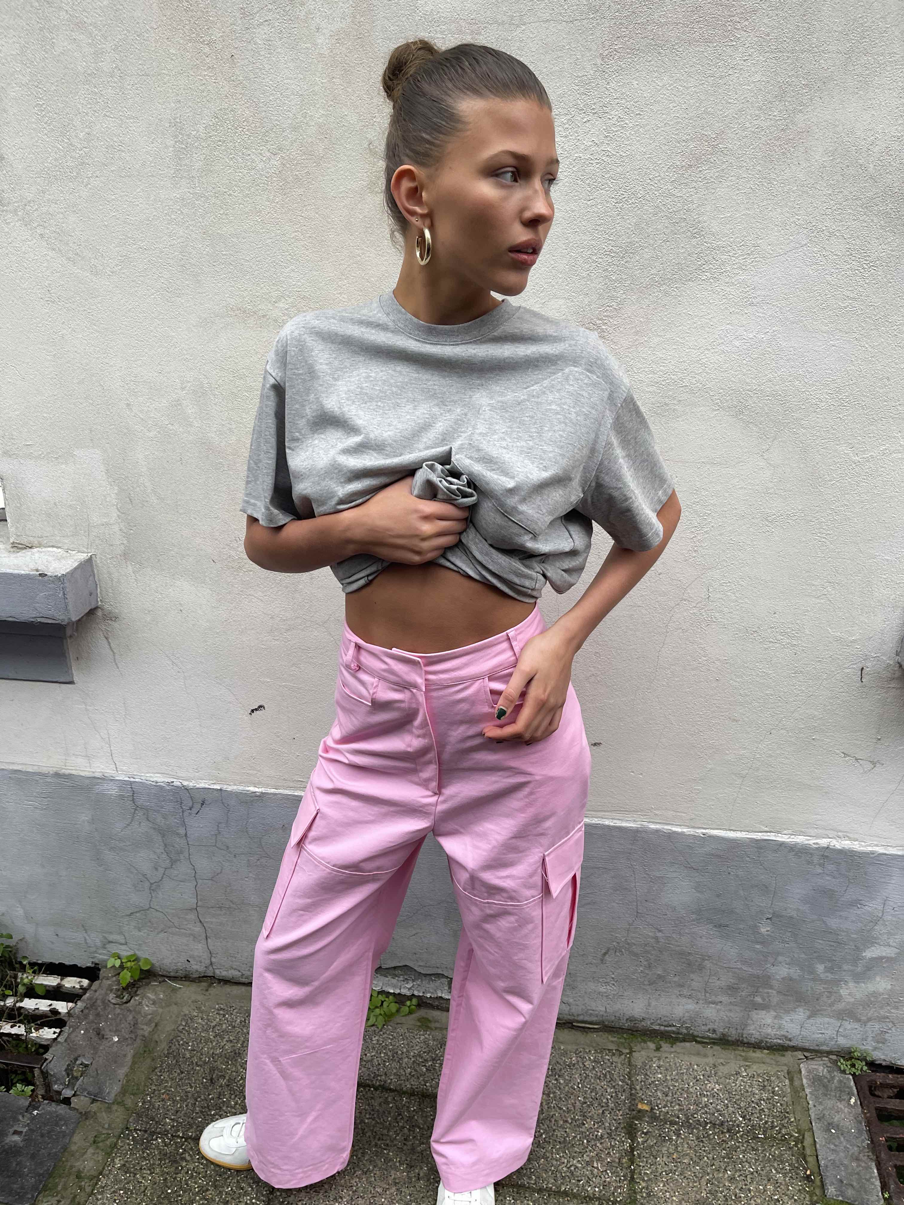 Keep It A Stack Pink Vegan Leather Cargo Pants  Fashion Take Out