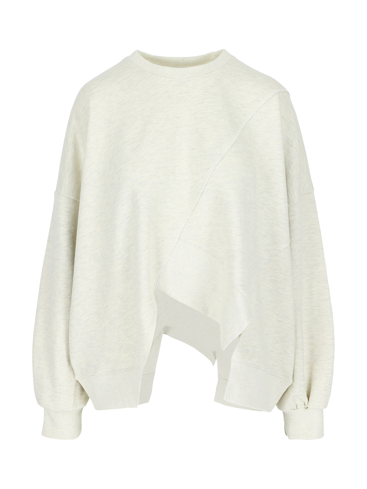 Asymmetric Sweater Light Grey