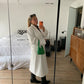 Gaberdine Coat White